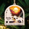 Labrador Retriever Suncatcher Ornament, My Sunshine Has A Wagging Tail Labrador Retriever Ornament For Dog Lover