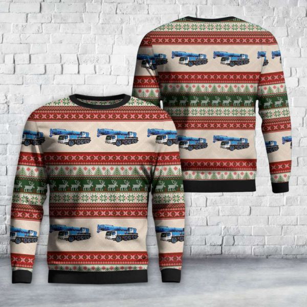 Liebherr LTM 1130-5.1 Crane Christmas Sweater Gift For Christmas