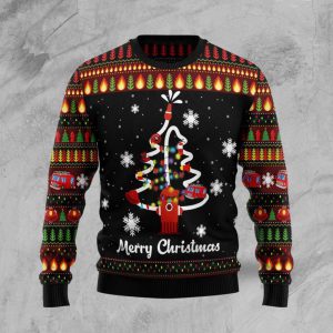Shop the Merry Christmas Firefighter Ugly…