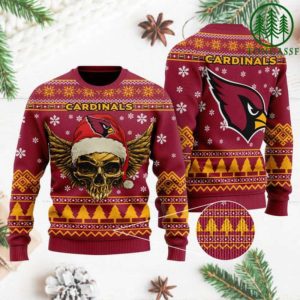 NFL Arizona Cardinals Golden Skull Ugly…