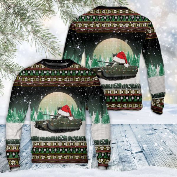 Norwegian Army Infantry Fighting Vehicle Christmas Sweater Gift For Chrismas