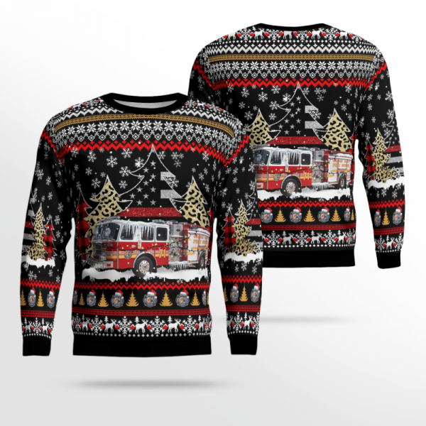 Unique Orange County Fire Rescue 3D Ugly Christmas Sweater – Perfect Gift for Christmas in Florida