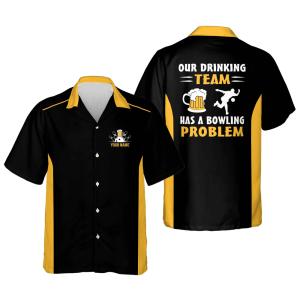 our drinking team has a bowling problem bowling hawaiian shirt for men and women summer gift for bowling team shirt 1.png