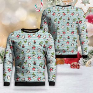 Penguin Christmas Sweater 3D DLHH0610BG03