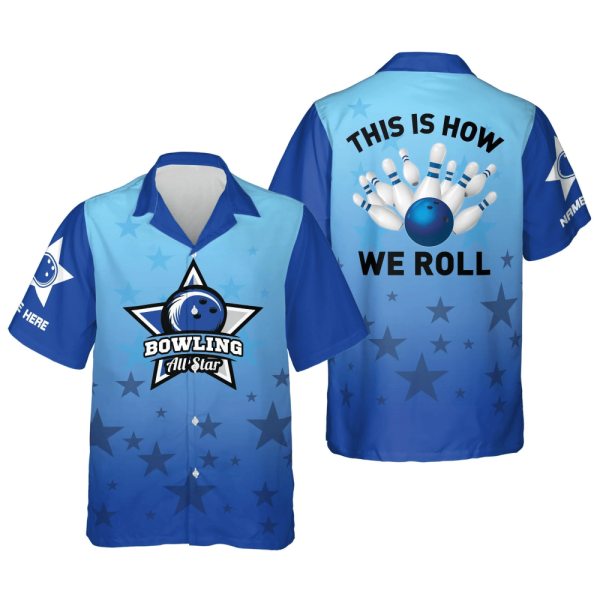 Customized Men s Hawaiian Bowling Shirt – Stand Out on the Lanes!