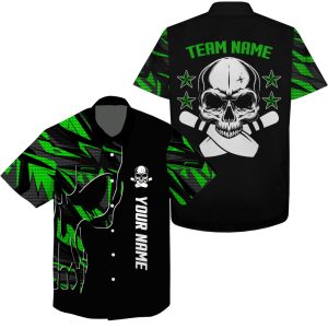 Personalized Bowling Hawaiian Shirts, Custom Name…
