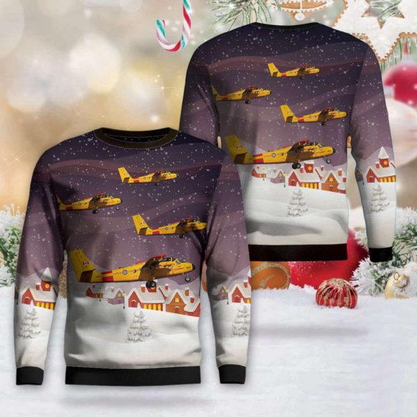 Royal Canadian Air Force De Havilland Canada CC-138 Twin Otter Christmas Sweater Gift For Christmas