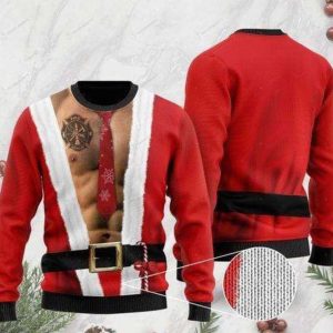 Santa Claws Body Ugly Christmas Sweater…