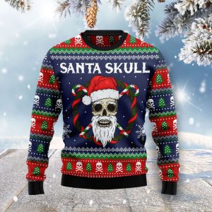 Get Festive with Santa Skull Ugly…