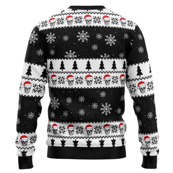 Skull Pine Tree Ugly Christmas Sweater: Funny Sweaters for Men & Women – TB82728