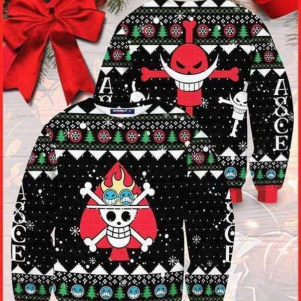 Skull Pirate Ace Christmas Sweater: Festive & Stylish Holiday Apparel