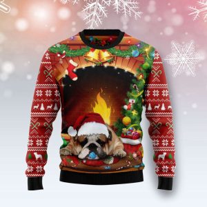 sleeping bulldog christmas ugly sweater festive holiday apparel for dog lovers.jpeg