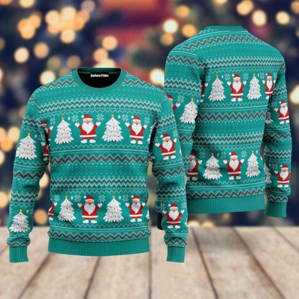 Spread Holiday Cheer with Santa Claus Ugly Christmas Sweater- Gift For Christmas