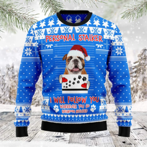 Stalker Bulldog Ugly Christmas Sweater: Festive…