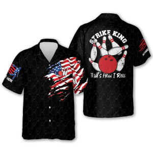 strike king thats how i roll shirt american flag bowling hawaiian shirt custom name bowling hawaiian shirt for men 1.png