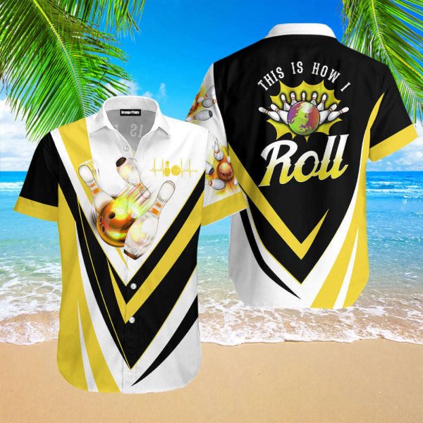 This Is How I Roll Bowling Yellow Hawaiian Shirt For Men & Women WT20225