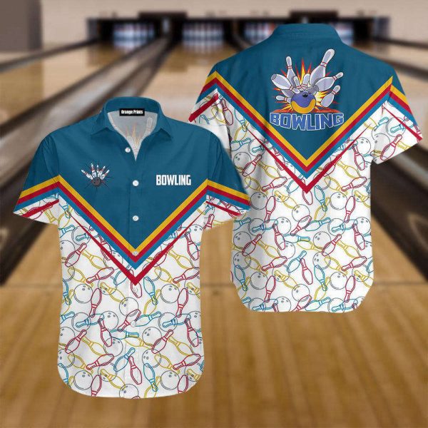 Those Who Love Bowling – Gift For Unisex Gift – Blue And White Hawaiian Shirt WT1472