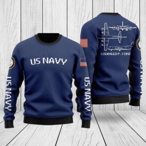 US Navy P-3 Orion Christmas Sweater…
