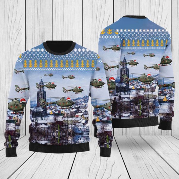 Get Festive with Irish Air Corps An tAerchor Eurocopter EC-135P-2 Christmas Sweater 3D