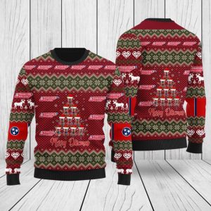 3D Tennessee Disc Golf Christmas Sweater…