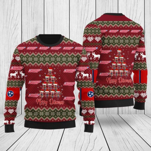 3D Tennessee Disc Golf Christmas Sweater – Perfect Gift for Christmas