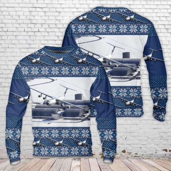 US Air Force Hanoi Taxi (Lockheed C-141 Starlifter) Christmas Sweater 3D Gift For Christmas