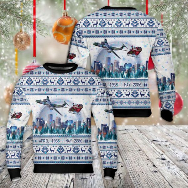 US Air Force Lockheed C-141 Starlifter Christmas Sweater Gìt For Christmas