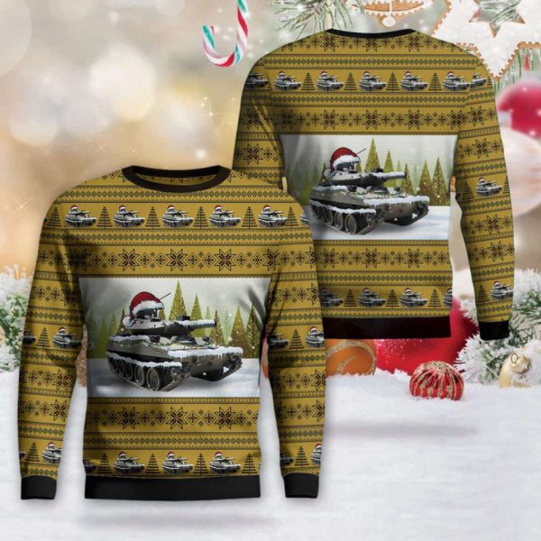 Get Festive with the US Army M551 Sheridan Tank Christmas Sweater – Perfect 3D Gift for Christmas!