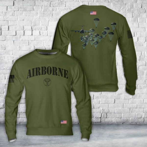 US Army Paratroopers With The 82nd Airborne Division Parachute Christmas Sweater Gift For Christmas