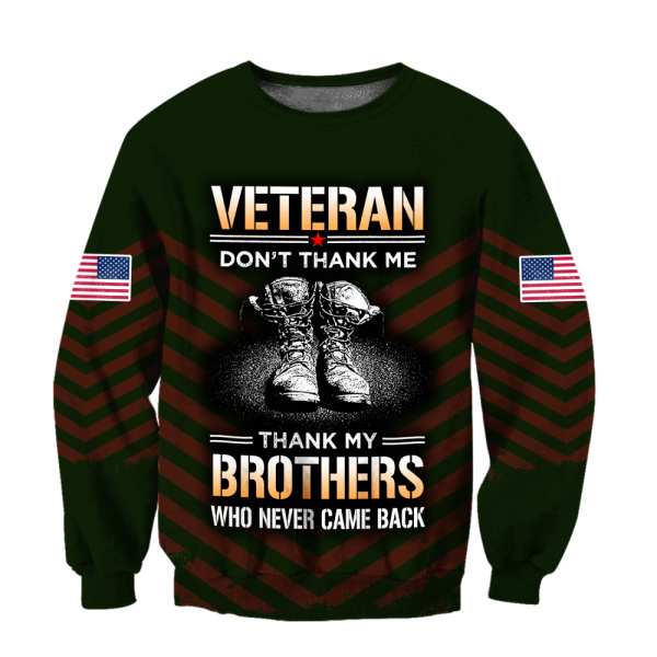 US Veteran Ugly Christmas Sweater: Honoring Brothers Who Never Came Back Christmas Gift