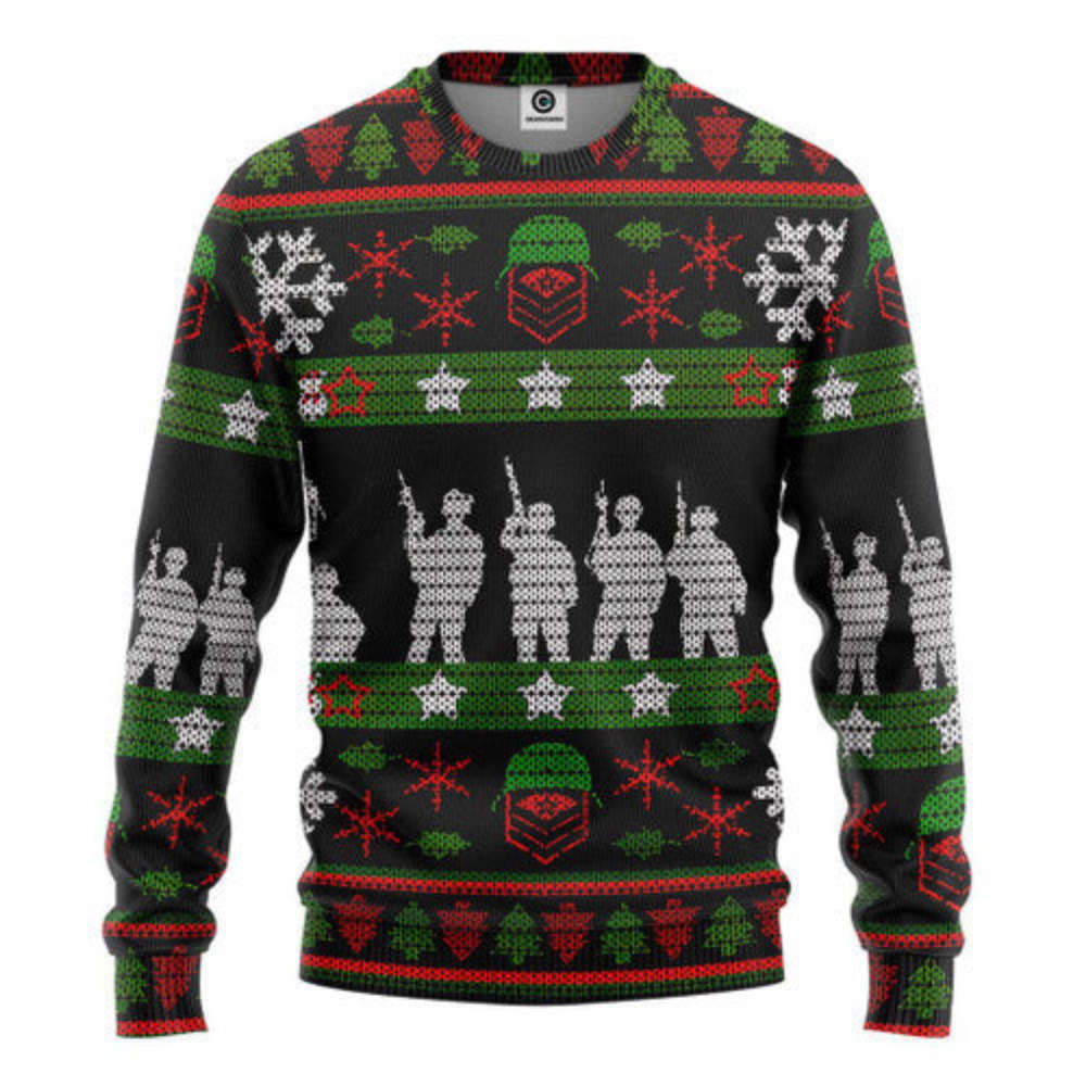 Veteran Soldier Christmas Sweater: Perfect Christmas Gift - Furlidays