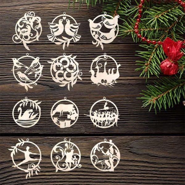 12 Days Of Christmas Ornaments Twelve Days Of Christmas Tree Decor Gift For Family