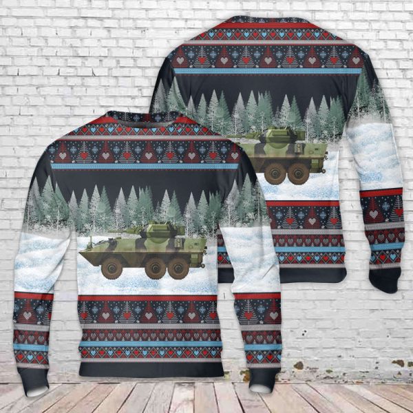 Canadian Army AVGP Cougar Christmas Sweater: Festive Military Style