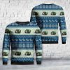 Waste Management Mack TerraPro Garbage Truck with Front Loader Christmas Sweater