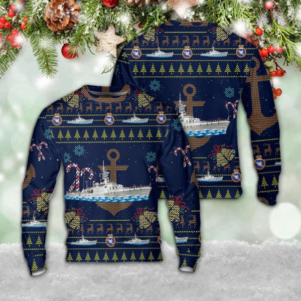 Royal Canadian Navy HMCS Qu’Appelle (DDE 264) Christmas Sweater
