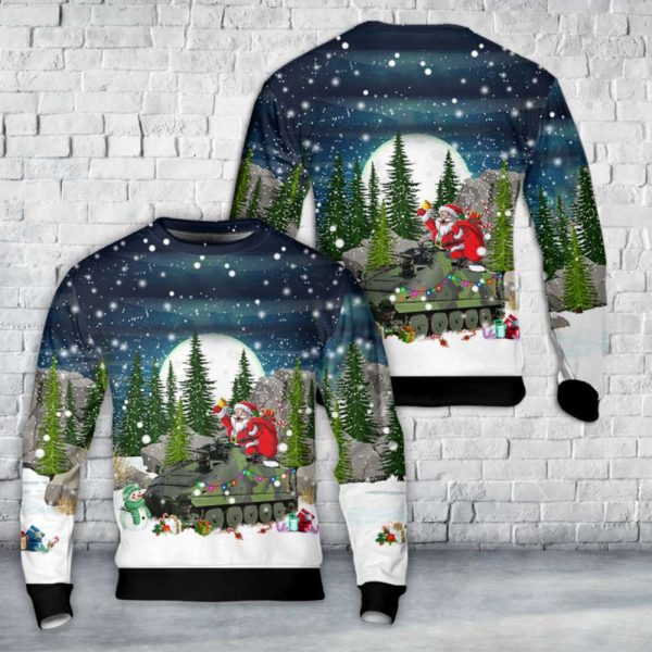 Swedish Army Pbv 302 Christmas Sweater – Festive Military Style