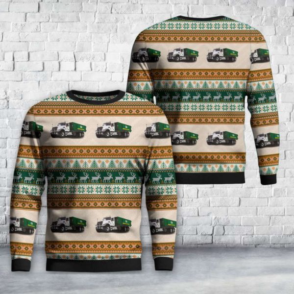 Mack Granite MP Waste Management Christmas Sweater: Festive Waste Solution