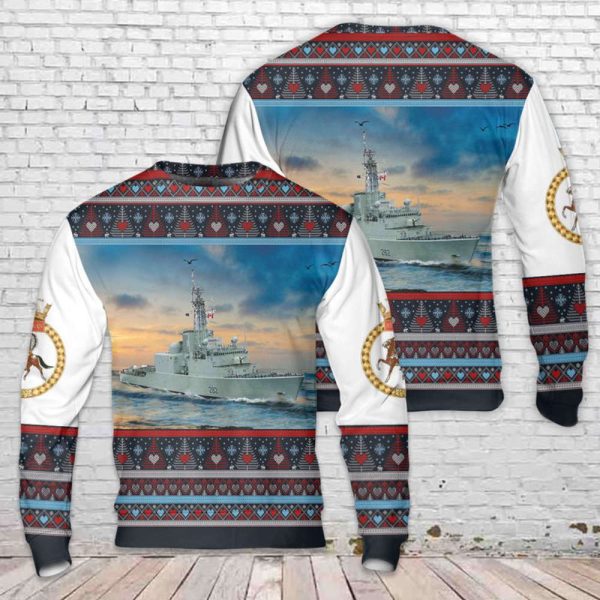 Get Festive with RCN Athabaskan DDG 282 Iroquois-class Christmas Sweater