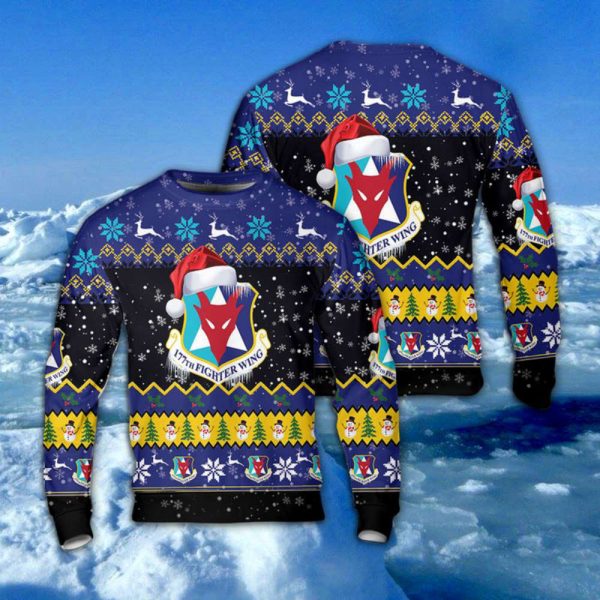 US Air Force 177th Fighter Wing Christmas Sweater – DLSI0310BG06