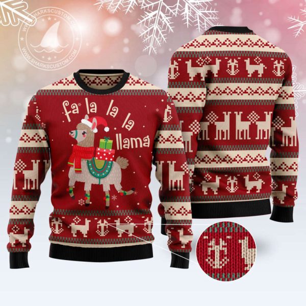 Llama Lalala T309 Ugly Christmas Sweater – Best Gift For Christmas