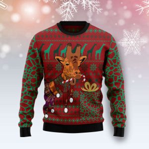 Giraffe Scarves G51029 Ugly Christmas Sweater…