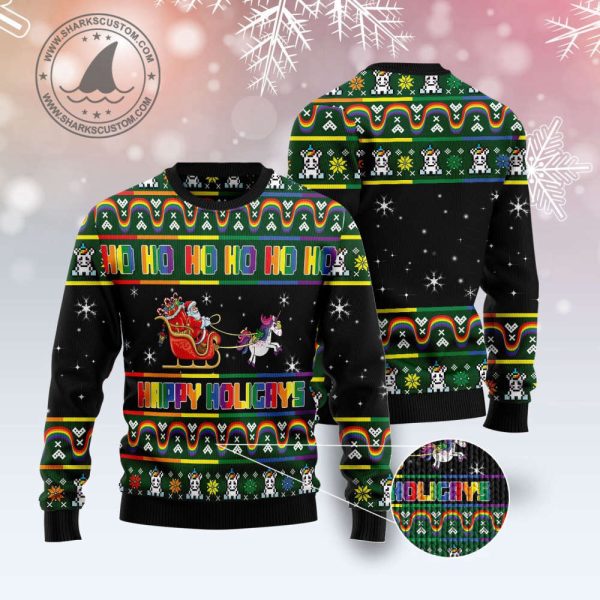 Happy Holigays G51021 Ugly Christmas Sweater –  Best Gift For Christmas