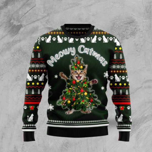 Meowy Catmas TY299 Ugly Christmas Sweater – Noel Malalan Signature