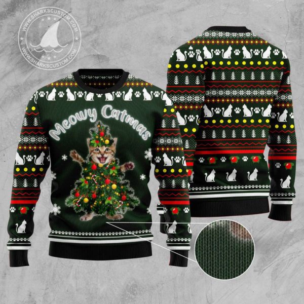 Meowy Catmas TY299 Ugly Christmas Sweater – Noel Malalan Signature