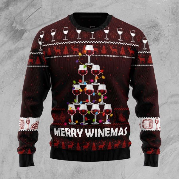 Merry Winemas D1410 Ugly Christmas Sweater – Noel Malalan Signature