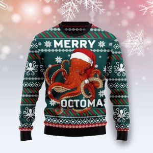 Merry Octomas TY289 Ugly Christmas Sweater…