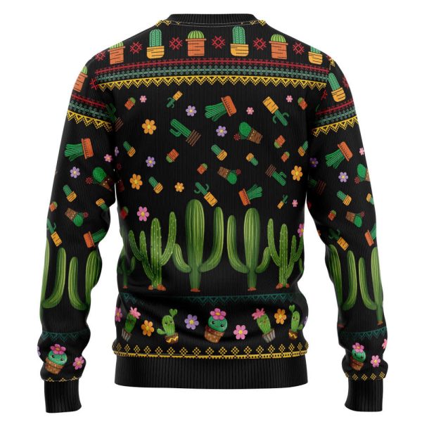 Cactus What the Fucculent HT081203 Ugly Christmas Sweater, Noel Malalan