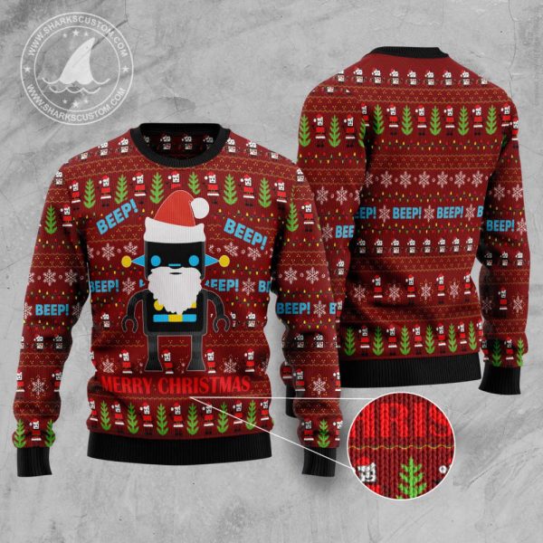 Robot Santa HZ102312 Ugly Christmas Sweater –  Best Gift For Christmas