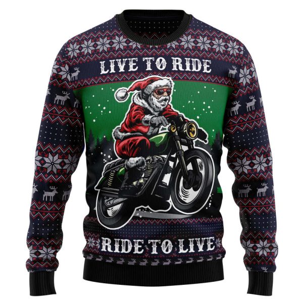 Riding Motor HT92306 Ugly Christmas Sweater – Noel Malalan Signature