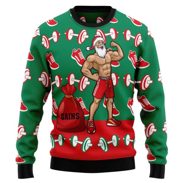 Santa Gym HZ92809 Ugly Christmas Sweater – Gift For Christmas